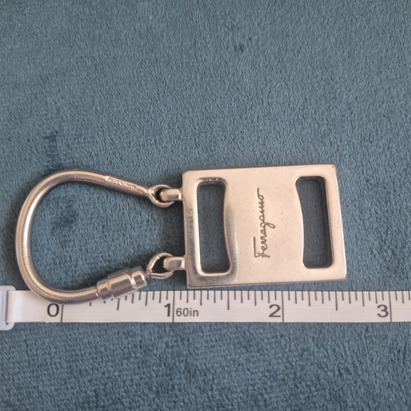 Ferragamo Silver Keychain - Picture 2 of 4